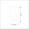 Gniazdo zasilające wewnętrzne Smart WiFi Tuya goldlux 314178 | 5901508314178 noxbox lampynox www.lampynox.pl
