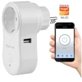 Gniazdo zasilające z wyłącznikiem + USB Smart WiFi Tuya goldlux 315953 | 5901508315953 noxbox lampynox www.lampynox.pl