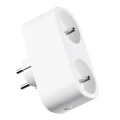 Gniazdo zasilające podwójne wewnętrzne Smart WiFi Tuya goldlux 315922 | 5901508315922 noxbox lampynox www.lampynox.pl