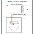 Włącznik pojedynczy z kondensatorem biały Smart WiFi Tuya goldlux 314338 | 5901508314338 noxbox lampynox www.lampynox.pl