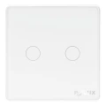 Włącznik podwójny z kondensatorem biały Smart WiFi Tuya goldlux 314345 | 5901508314345 noxbox lampynox www.lampynox.pl