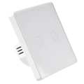 Włącznik podwójny z kondensatorem biały Smart WiFi Tuya goldlux 314345 | 5901508314345 noxbox lampynox www.lampynox.pl