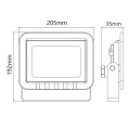 Projektor LED 50W 120° IP65 czarny 304865 | 5901508304865