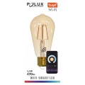 Żarówka dekoracyjna Filament ST64 sterowana aplikacją przez wifi E27 Amber 470lm 5,5W 1800K-2700K Tuya POLUX 313829 | 5901508313829