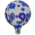 Dekoracyjna żarówka LED G125 4W E27 FOLK BLUE Polux 311320 | 5901508311320