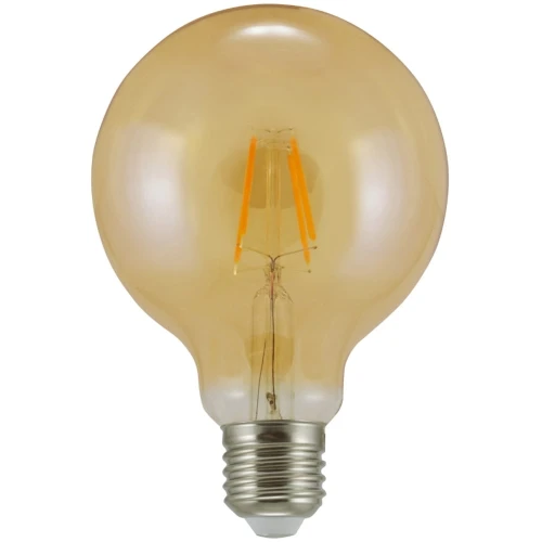 Dekoracyjna żarówka LED filament POLUX Vintage Amber G95 E27 AM-4EWW 2000K 320lm  5901508304537