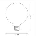 Dekoracyjna żarówka LED filament Vintage Amber G125E27AM-4EWW 2200K 320lm  5901508304544