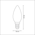Dekoracyjna żarówka LED filament Edideco C35 E14CL-4EWW 2200K 175lm 5901508304483
