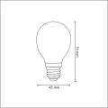 Polux Żarówka LED filament G45 E27 230lm 5901508305091