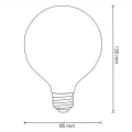 Żarówka LED filament POLUX G95 E27 1055lm Polux ( 5901508308580 )