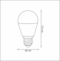 Żarówka LED A65 E27 12W SMDWW 1250lm pc+alum 3000K 5901508303851