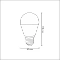Żarówka LED A60 E27 15W SMDWW 1521lm pc+alum 3000K 5901508305695