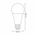 Platinum Żarówka LED A80 20W E27 3000K goldlux 307620 | 5901508307620 noxbox lampynox www.lampynox.pl