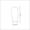 Platinum Żarówka LED G9 2,5W CW 180lm goldlux 306586 | 5901508306586 noxbox lampynox www.lampynox.pl