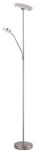 Lampa podłogowa Aaron chrom satyna LED 18W + 5W 3000K rabalux 4162 | 5998250341620 noxbox lampynox www.lampynox.pl