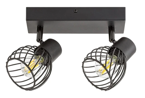 Spot Aberama czarny 2xE14 rabalux 73002 | 5996595730024 noxbox lampynox www.lampynox.pl