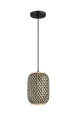 Lampa wisząca Adalla rattan brąz | czarny E27 rabalux 72091 | 5996595720919 noxbox lampynox www.lampynox.pl