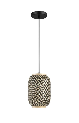 Lampa wisząca Adalla rattan brąz | czarny E27 rabalux 72091 | 5996595720919 noxbox lampynox www.lampynox.pl
