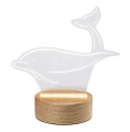 Lampka stołowa dekoracyjna Akali delfin LED 2W 3000K rabalux 76002 | 5996595760021 noxbox lampynox www.lampynox.pl