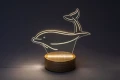 Lampka stołowa dekoracyjna Akali delfin LED 2W 3000K rabalux 76002 | 5996595760021 noxbox lampynox www.lampynox.pl