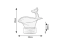 Lampka stołowa dekoracyjna Akali delfin LED 2W 3000K rabalux 76002 | 5996595760021 noxbox lampynox www.lampynox.pl
