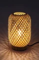 Lampka stołowa Alinafe rattan brąz jasny E14 rabalux 74016 | 5996595740160 noxbox lampynox www.lampynox.pl