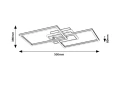 Lampa sufitowa Athelstan aluminium szczotkowane LED 40W 4000K rabalux 71014 | 5996595710149 noxbox lampynox www.lampynox.pl