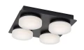 Sufitowa lampa łazienkowa Attichus czarny mat LED 21W 4000K IP44 rabalux 75004 | 5996595750046 noxbox lampynox www.lampynox.pl