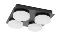 Sufitowa lampa łazienkowa Attichus czarny mat LED 21W 4000K IP44 rabalux 75004 | 5996595750046 noxbox lampynox www.lampynox.pl