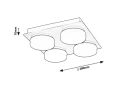 Sufitowa lampa łazienkowa Attichus czarny mat LED 21W 4000K IP44 rabalux 75004 | 5996595750046 noxbox lampynox www.lampynox.pl