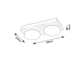 Sufitowa lampa łazienkowa Attichus czarny mat LED 11W 4000K IP44 rabalux 75002 | 5996595750022 noxbox lampynox www.lampynox.pl