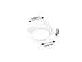 Sufitowa lampa łazienkowa Attichus czarny mat LED 5W 4000K IP44 rabalux 75001 | 5996595750015 noxbox lampynox www.lampynox.pl