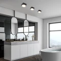 Sufitowa lampa łazienkowa Attichus czarny mat LED 5W 4000K IP44 rabalux 75001 | 5996595750015 noxbox lampynox www.lampynox.pl