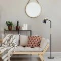 Lampa podłogowa stojąca Azim czarny | brąz E27 rabalux 74003 | 5996595740030 noxbox lampynox www.lampynox.pl