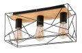 Lampa sufitowa Boire czarny | brąz 3xE27 rabalux 71023 | 5996595710231 noxbox lampynox www.lampynox.pl