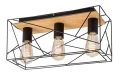 Lampa sufitowa Boire czarny | brąz 3xE27 rabalux 71023 | 5996595710231 noxbox lampynox www.lampynox.pl