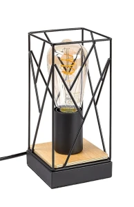 Boire czarny | brąz E27 Lampka stołowa