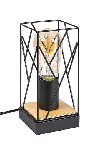 Lampka stołowa Boire czarny | brąz E27 rabalux 74006 | 5996595740061 noxbox lampynox www.lampynox.pl