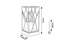 Lampka stołowa Boire czarny | brąz E27 rabalux 74006 | 5996595740061 noxbox lampynox www.lampynox.pl