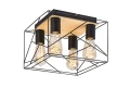 Lampa sufitowa Boire czarny | brąz 4xE27 rabalux 71024 | 5996595710248 noxbox lampynox www.lampynox.pl