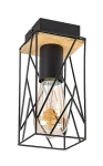 Boire czarny | brąz E27 Lampa sufitowa