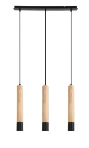 Braulia brąz | czarny 3xGU10 Lampa wisząca
