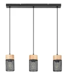 Callum czarny | brąz 3xE27 Lampa wisząca