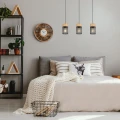 Lampa wisząca Callum czarny | brąz 3xE27 rabalux 72043 | 5996595720438 noxbox lampynox www.lampynox.pl