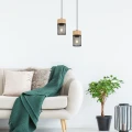 Lampa wisząca Callum czarny | brąz E27 rabalux 72041 | 5996595720414 noxbox lampynox www.lampynox.pl