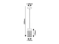 Lampa wisząca Callum czarny | brąz E27 rabalux 72041 | 5996595720414 noxbox lampynox www.lampynox.pl