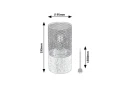 Lampka stołowa Callum czarny | brąz E27 rabalux 74040 | 5996595740405 noxbox lampynox www.lampynox.pl