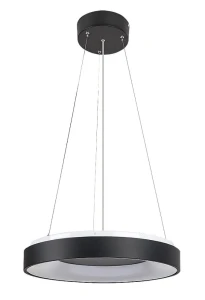 Ceilo czarny Ø 48cm LED dim. 38W 3000-4000-6500K pilot Lampa wisząca ściemnialna