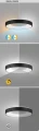 Lampa wisząca ściemnialna sterowana pilotem Ceilo biały Ø 48cm LED dim. 38W 3000-4000-6500K rabalux 72002 | 5996595720025 noxbox lampynox www.lampynox.pl