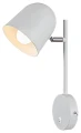 Kinkiet regulowany z włącznikiem Egon biały E14 Rabalux 5243 | 5998250352435 noxbox lampynox www.lampynox.pl